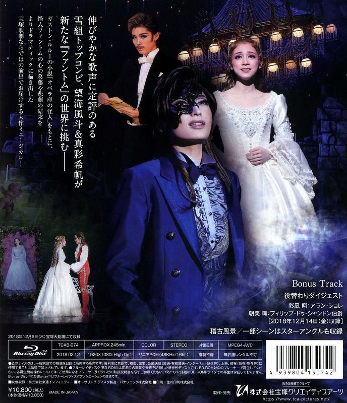 ファントム DVD 望海風斗 真彩希帆 宝塚 雪組-